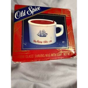 Vintage 1991 Old Spice Shaving Mug With Soap NEW In Box NOS Collectible